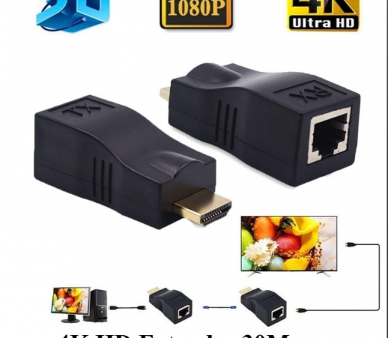 Bộ nối dài HDMI ra LAN 30m chuẩn 4K (4K HD EXTENDER 30M)