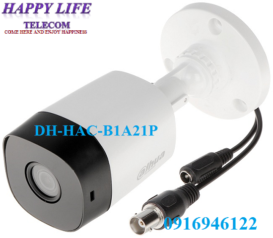 CAMERA  DAHUA DH-HAC-B1A21P 2MP HDCVI IR Bullet Camera