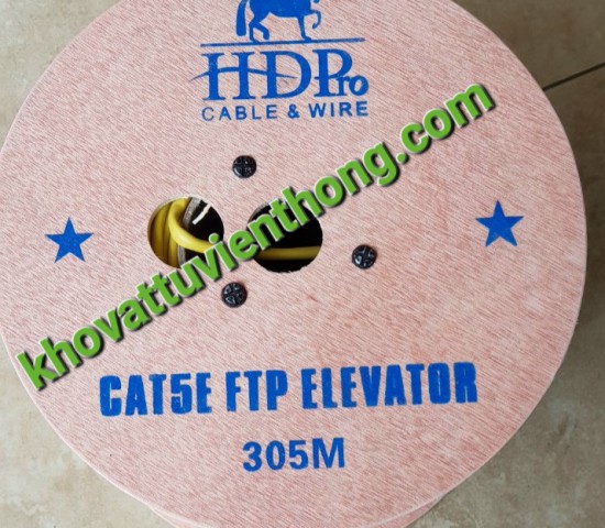 CÁP MẠNG DÙNG CHO THANG MÁY CAT5e FTP ELEVATOR HDPRO