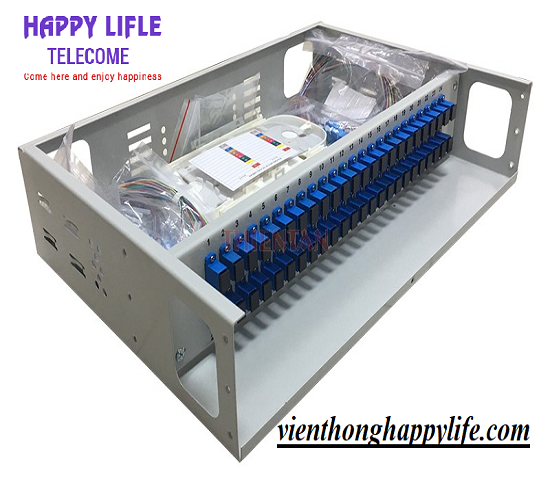 Hộp phối quang ODF 48FO cố định lắp Rack