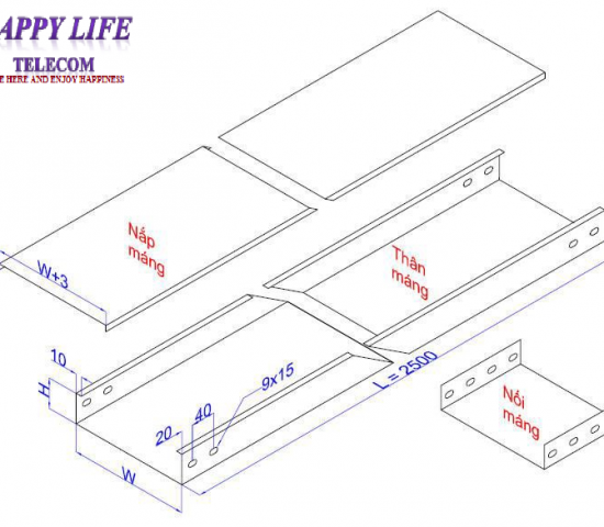 MÁNG CÁP - MÁNG ĐIỆN - CABLE TRUNKING