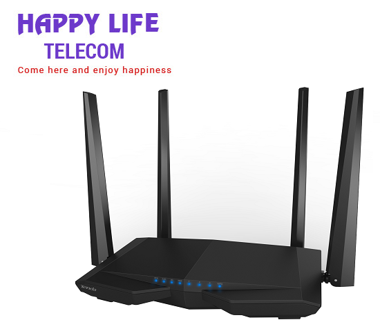 Phát Wifi Tenda AC6 Chính hãng (4 anten 5dBi, 1200Mbps, 2 băng tần, Repeater, 3 port 100Mpbs)