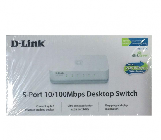 Switch D-Link DES 1005C 5-Port 10/100 Mbps