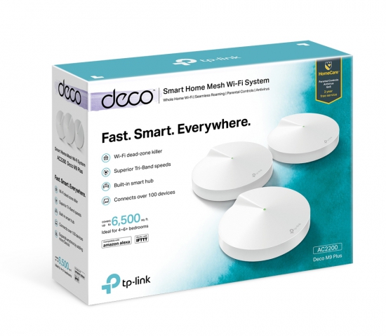 Bộ Phát Wifi Mesh TP-Link Deco M9 Plus (3-Pack) - Hàng cao cấp