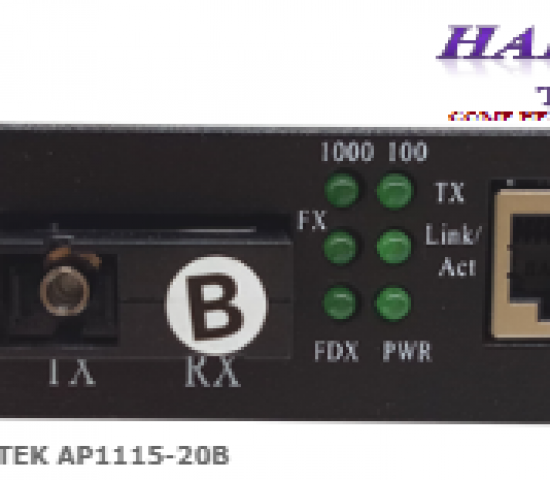 Media Converter Gigabit (B) APTEK AP1115-20B 1 sợi 20km