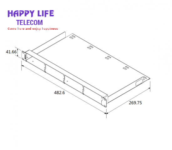 Giá cáp quang mật độ cao dạng thu gọn AX105811-AP BELDEN