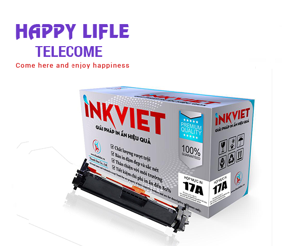 MỰC IN INKVIET 17A Máy in HP Pro M102a | M102w | M130fn | M130nw