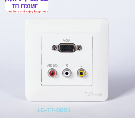 Ổ cắm âm tường cổng VGA và Audio 