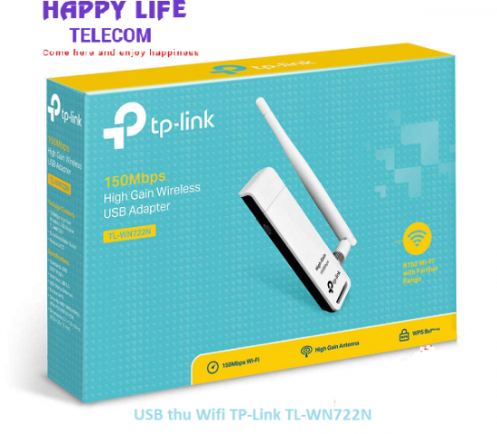 USB thu Wifi TP-Link TL-WN722N Chính hãng