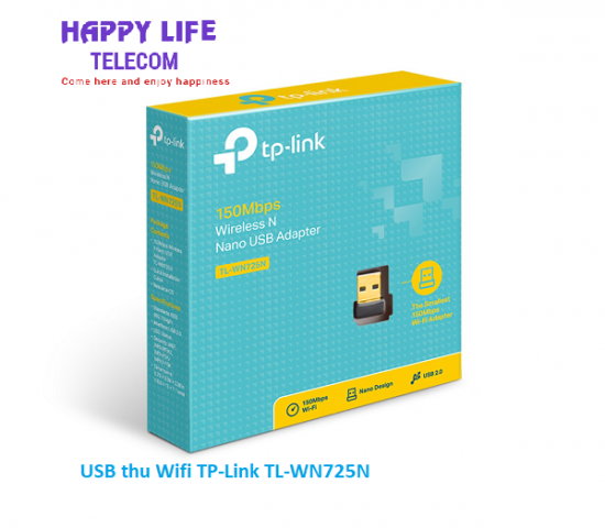 USB thu Wifi TP-Link TL-WN725N Chính hãng 